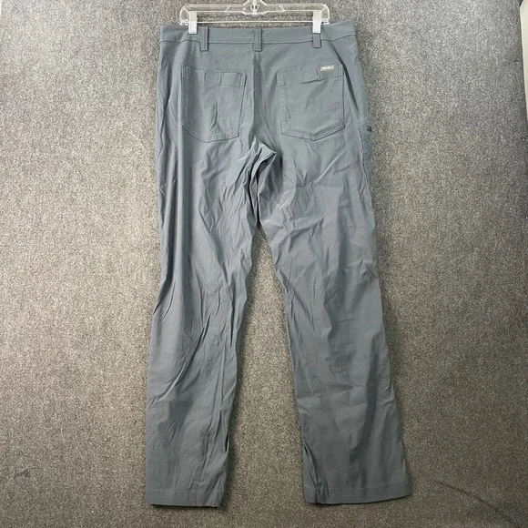 Eddie Bauer Pants Mens 36x32 Blue Gray Outdoors Hiking Nylon Cargo - Picture 3 of 8